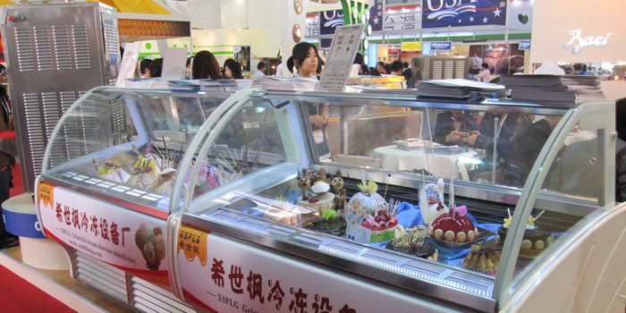 ice cream display freezer singapore